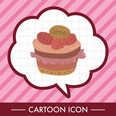 Dekorasyon kek Tema öğeleri vektör, eps10