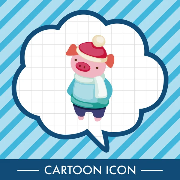 hayvan kış çizgi film Tema öğeleri