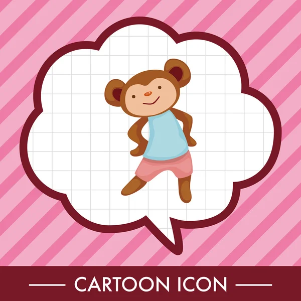 Tema öğeleri Karikatür hayvan dans