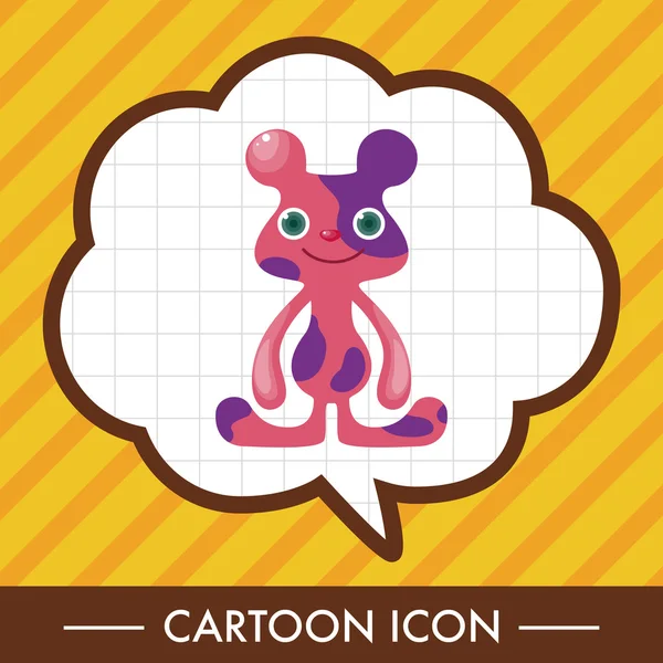 canavar karikatür Tema öğeleri vektör, eps