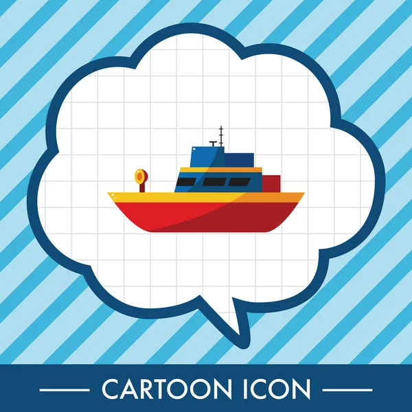 Transportation boat theme elements vector,eps — Stock Vector