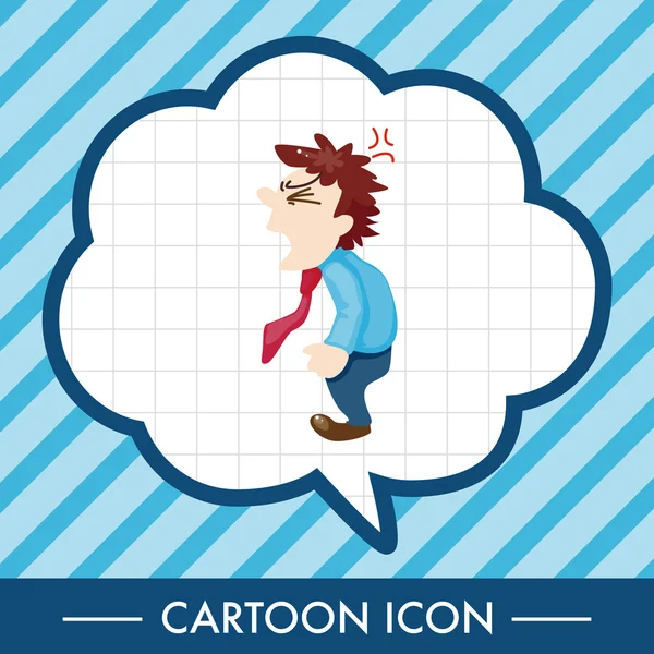 Ofis çalışanları kızgın Tema öğeleri 