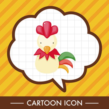 Çince Zodyak horoz Tema öğeleri