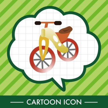 ulaşım Bisiklet Tema öğeleri vektör, eps