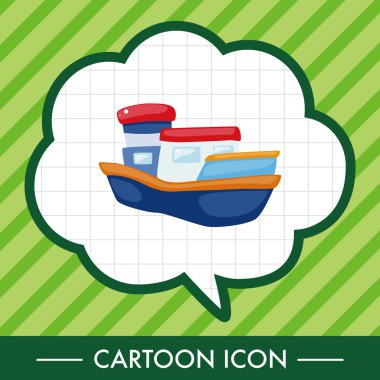 Ulaşım tekne Tema öğeleri