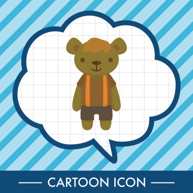 ayı Tema öğeleri vektör, eps