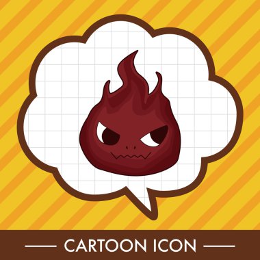 canavar karikatür Tema öğeleri vektör, eps