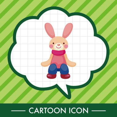 tavşan Tema eleman vektör, eps