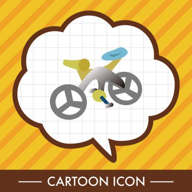 ulaşım Bisiklet Tema öğeleri vektör, eps