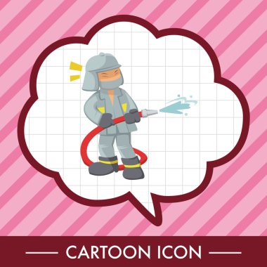 insanlar Tema itfaiyeci öğeleri vektör, eps