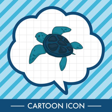 Kaplumbağa Tema öğeleri vektör, eps