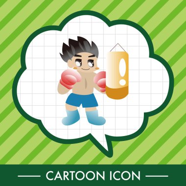 boksör Tema öğeleri vektör, eps