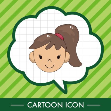 yüz chatacter Tema öğeleri vektör, eps