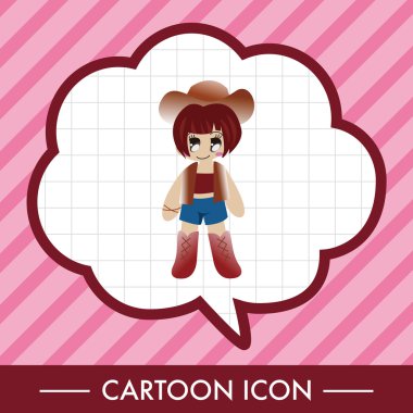 kovboy Tema öğeleri vektör, eps