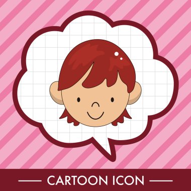 yüz chatacter Tema öğeleri vektör, eps