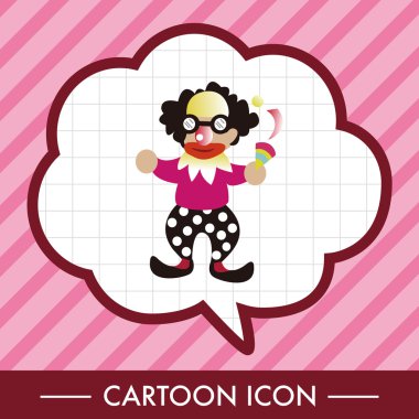 Palyaçolar Tema öğeleri vektör, eps