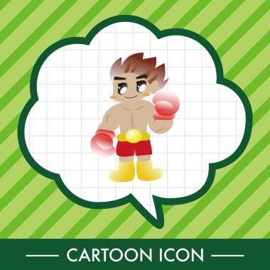 boksör Tema öğeleri vektör, eps