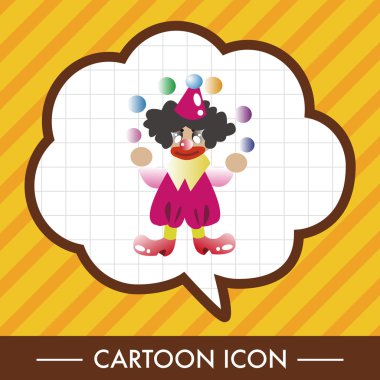 Palyaçolar Tema öğeleri vektör, eps