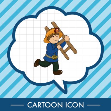 itfaiyeci Tema öğeleri vektör, eps