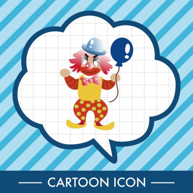 Palyaçolar Tema öğeleri vektör, eps