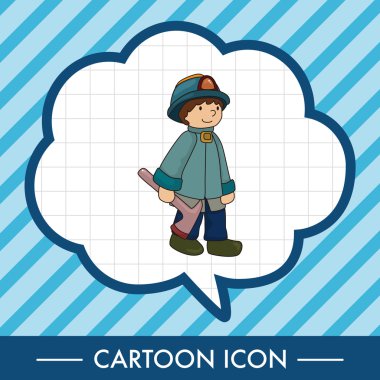 itfaiyeci Tema öğeleri vektör, eps