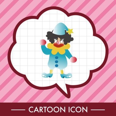 Palyaçolar Tema öğeleri vektör, eps