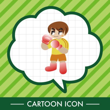 boksör Tema öğeleri vektör, eps