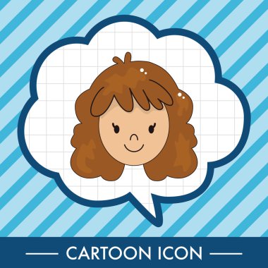 yüz chatacter Tema öğeleri vektör, eps