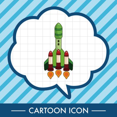 Uzay gemisi Tema öğeleri vektör, eps