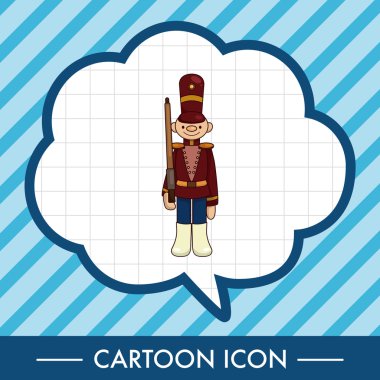 Oyuncak askerler Tema öğeleri vektör, eps