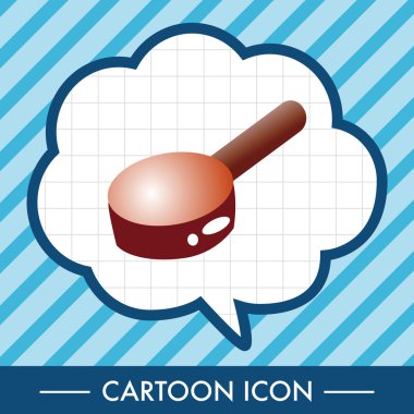 mutfak eşyaları kızartma tavası ve kürek Tema öğeleri