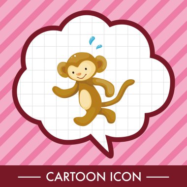 Spor çizgi film Tema öğeleri yapıyor hayvan