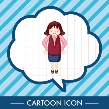 Ofis çalışanları kızgın Tema öğeleri 