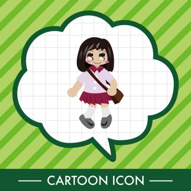 Öğrenci çizgi film Tema öğeleri