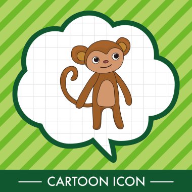 hayvan maymun çizgi film Tema öğeleri