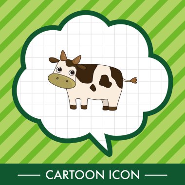 hayvan inek çizgi film Tema öğeleri