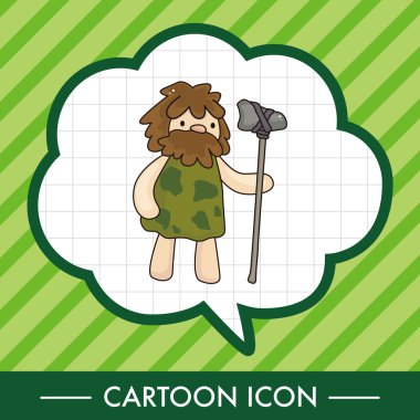 mağara adamı Tema öğeleri