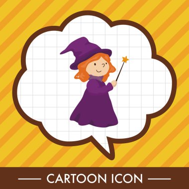 çizgi film Tema öğeleri cadı