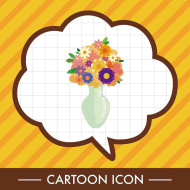 Çiçek pot Tema öğeleri