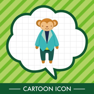 hayvan maymun alt çizgi film Tema öğeleri