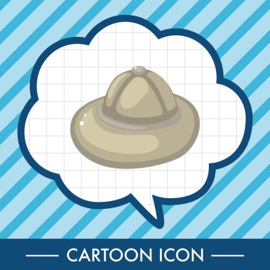 Ekipman şapka Tema öğeleri seyahat