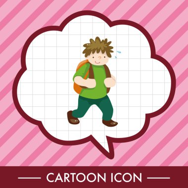 seyahat eden kişi tema öğeleri