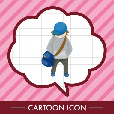 seyahat eden kişi tema öğeleri