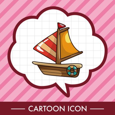 Ulaşım tekne Tema öğeleri