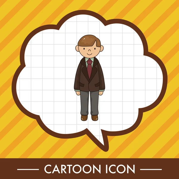Boy man cartoon theme elements vector, eps — стоковый вектор