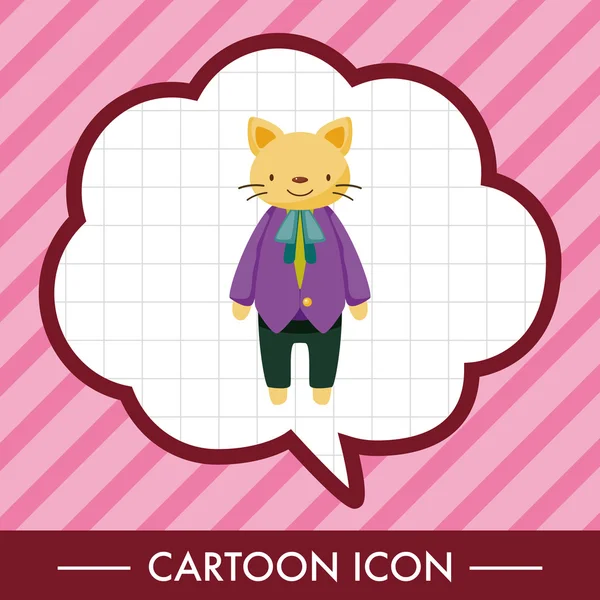 animal cat worker cartoon theme elements