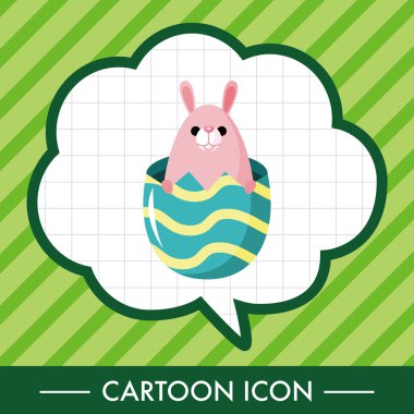 Paskalya tavşanı Tema eleman vektör, eps