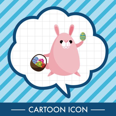 Paskalya tavşanı Tema eleman vektör, eps