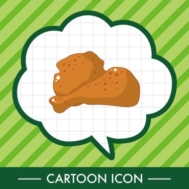 Kızarmış gıdalar Tema tavuk öğeleri