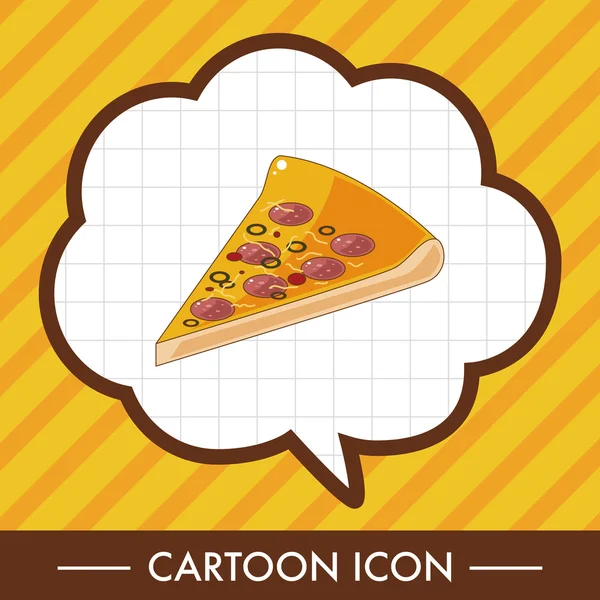 Элементы темы пиццы — стоковый вектор